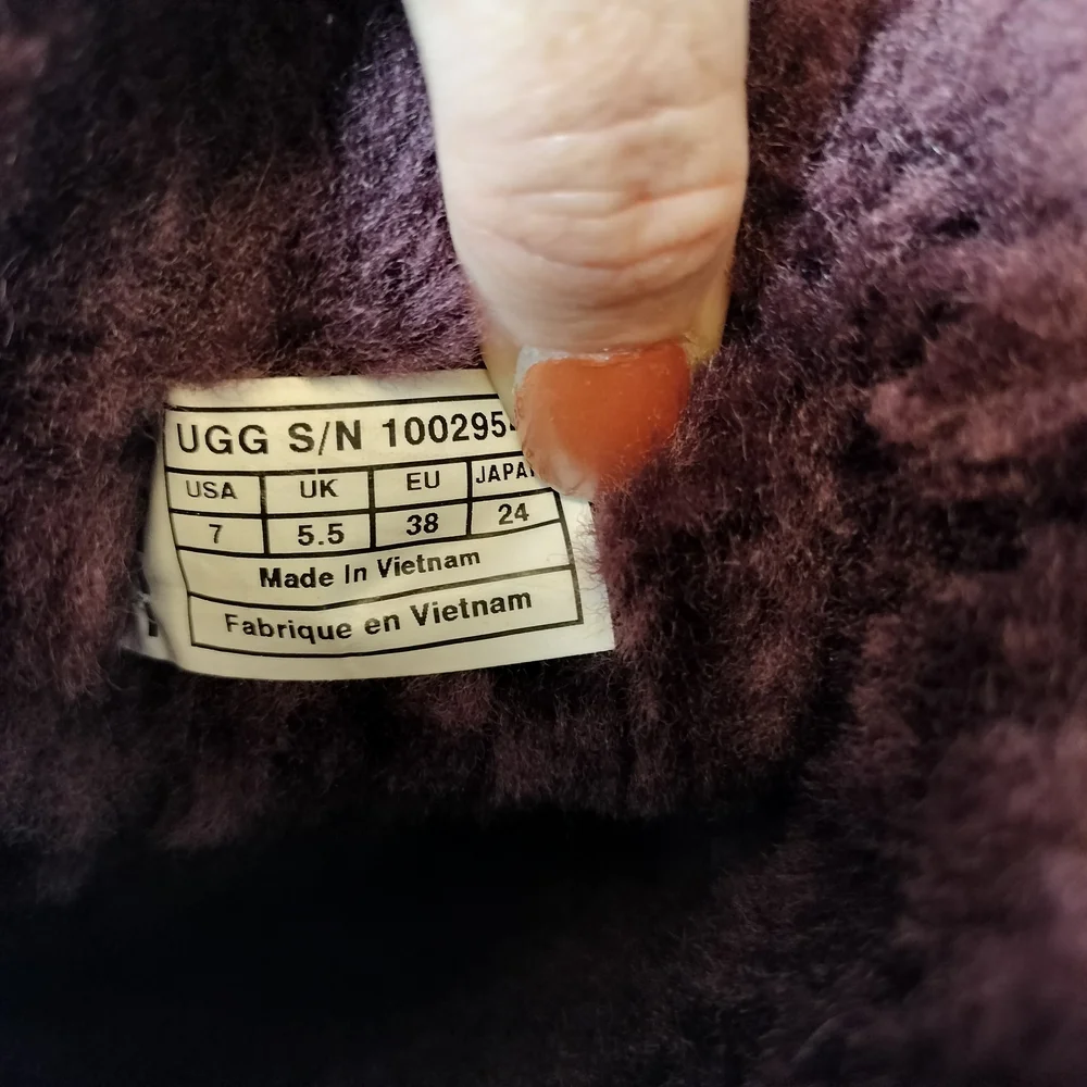 UGG Bailey Bow II‎ Purple Suede Fur-lined Boots